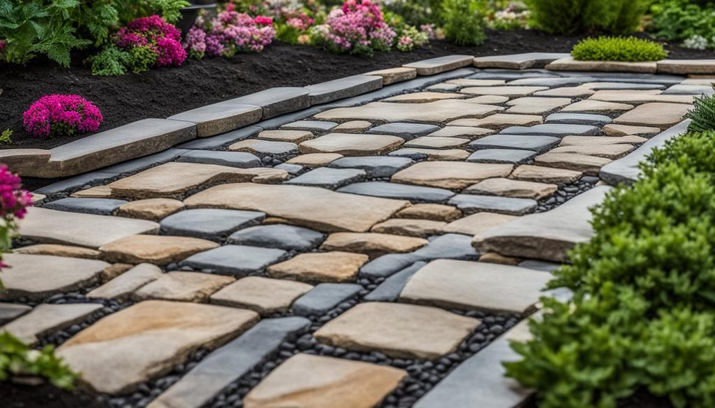 DIY interlocking project with stone edging in Toronto