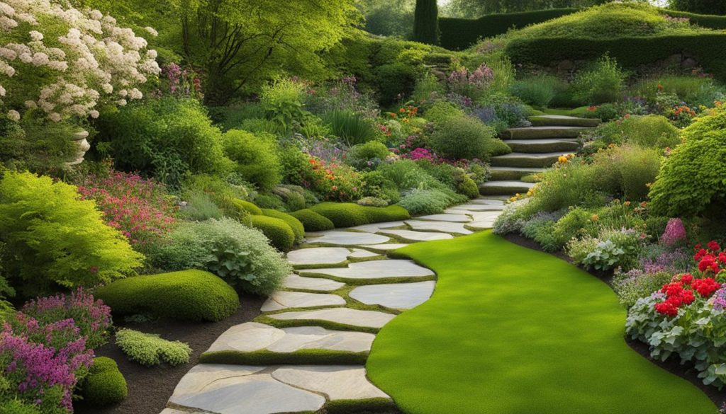 Garden borders with interlocking