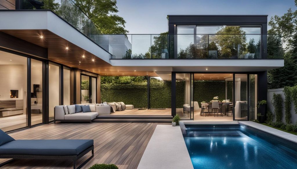 Transforming pool area