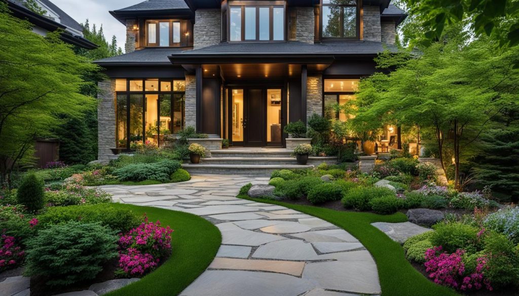 curb appeal flagstone walkways Toronto