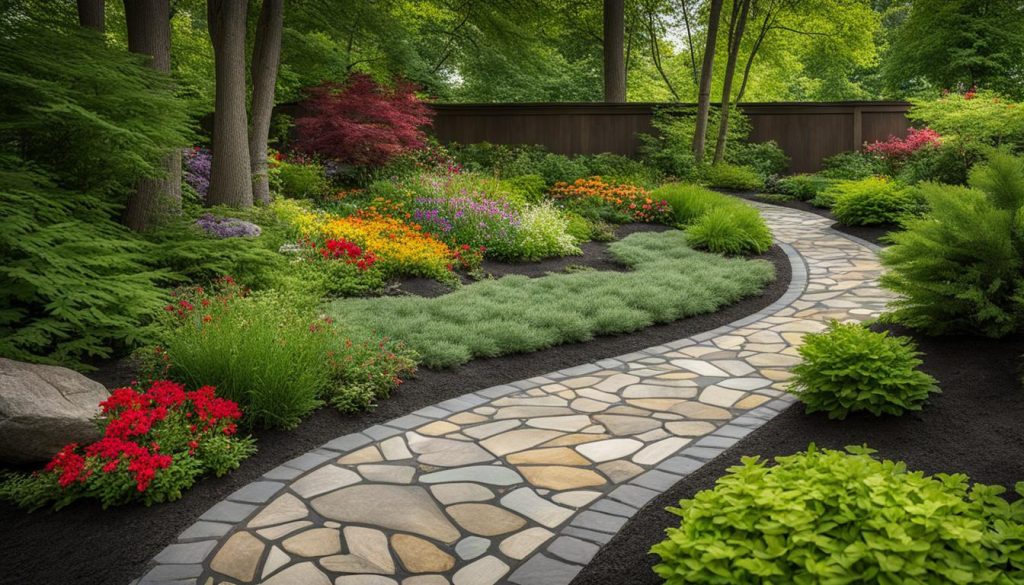 custom design flagstone walkway in Toronto