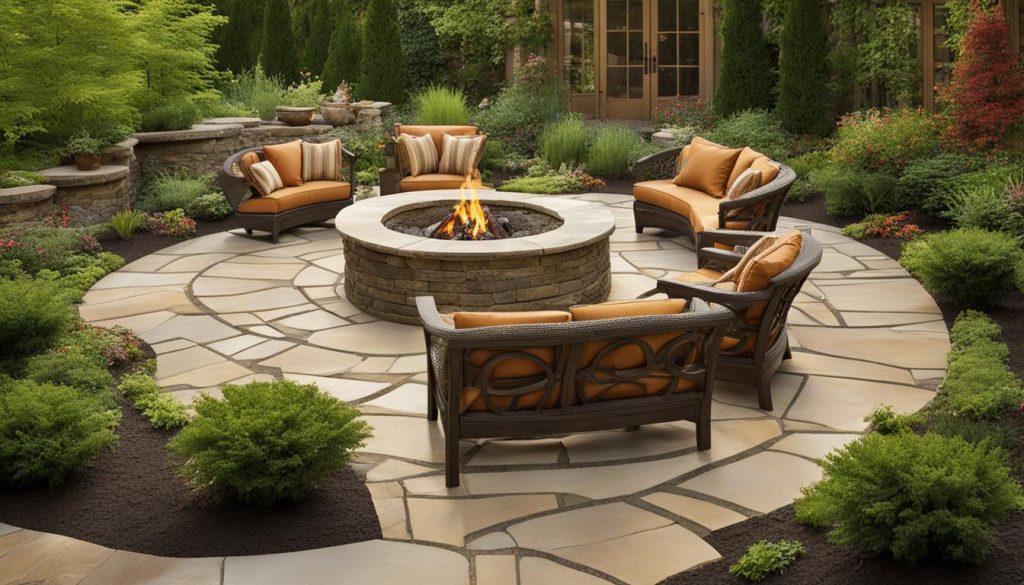 design options with interlocking and flagstone