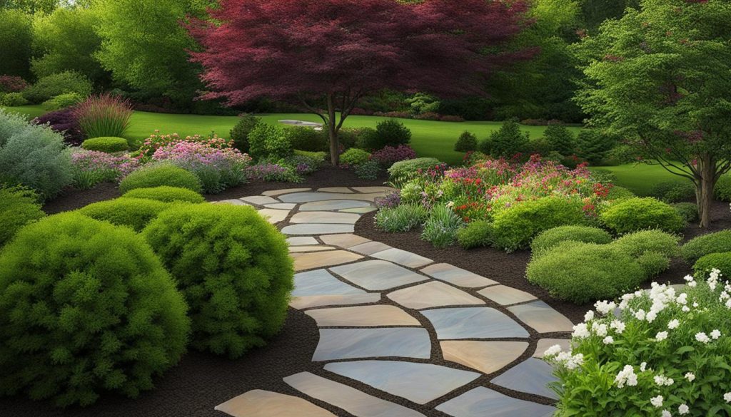 flagstone borders