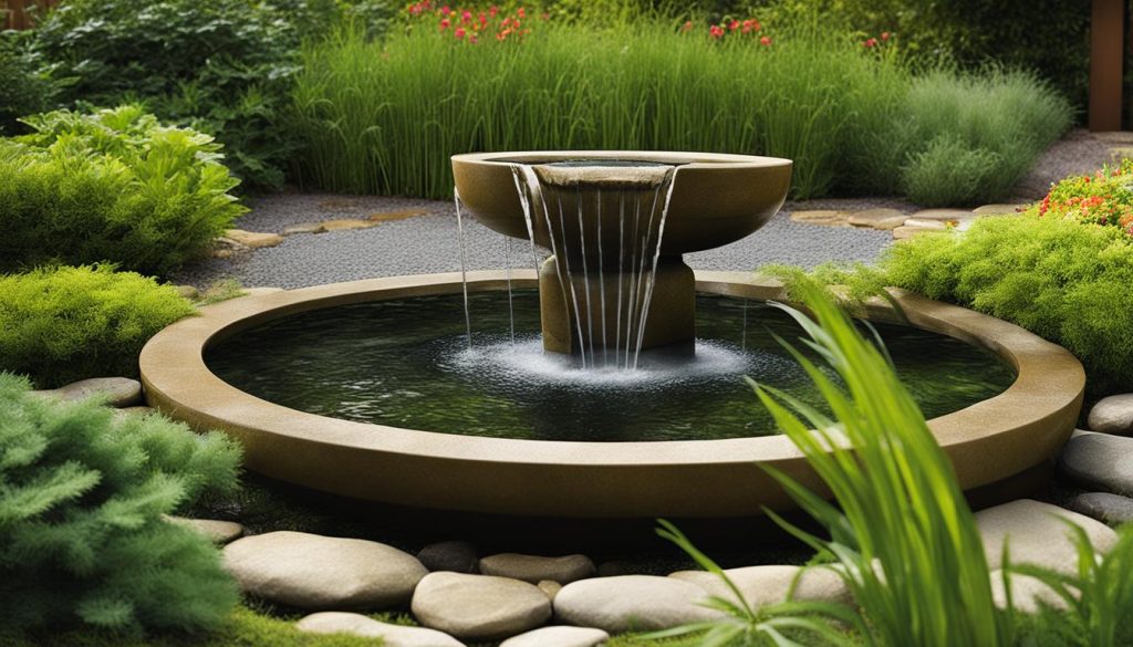 interlocking accents in fountain
