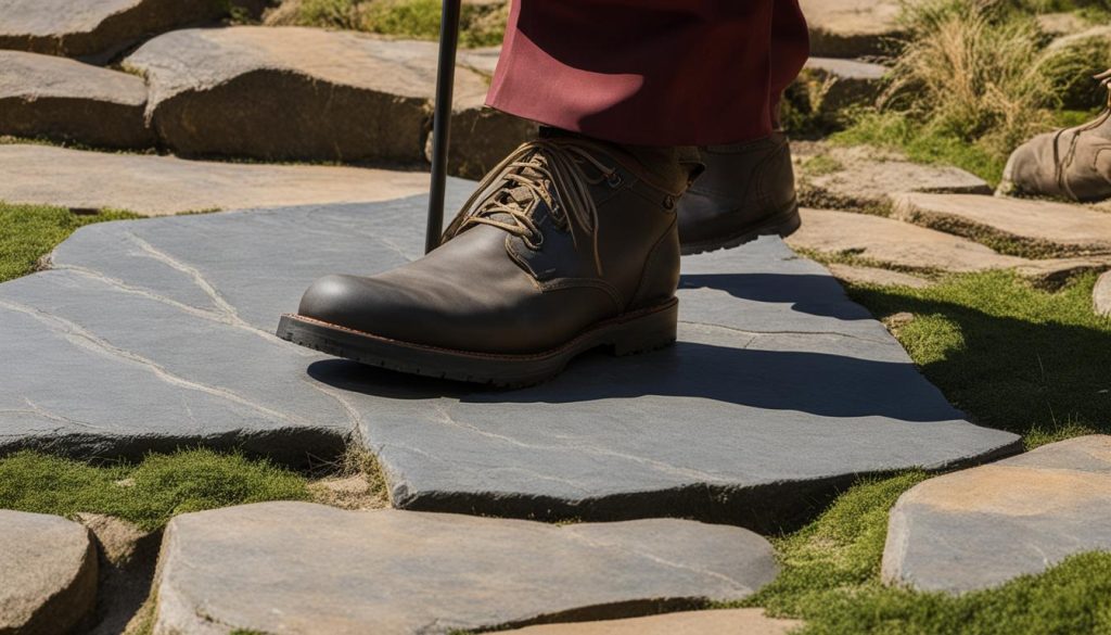 safety precautions for flagstone pathways