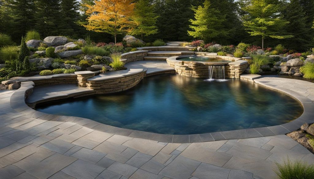 Water features with interlocking