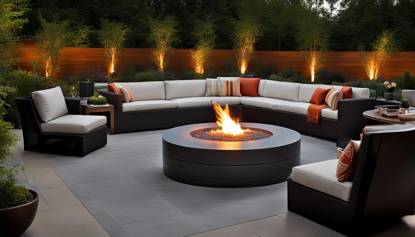 contemporary fire pit