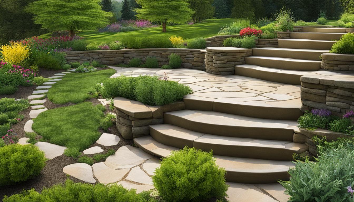 designing interlocking and flagstone steps