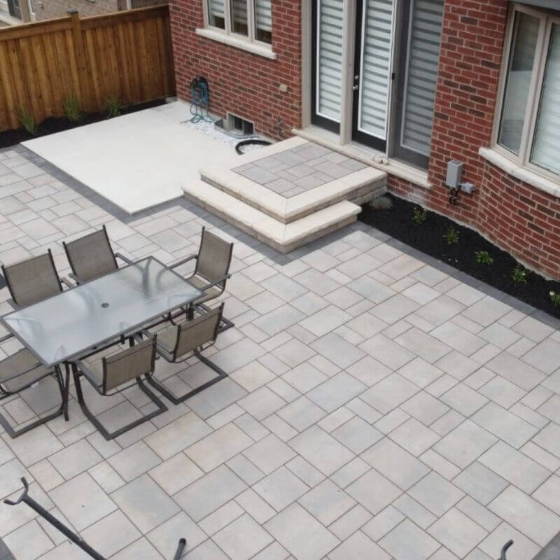 Patio interlocking design