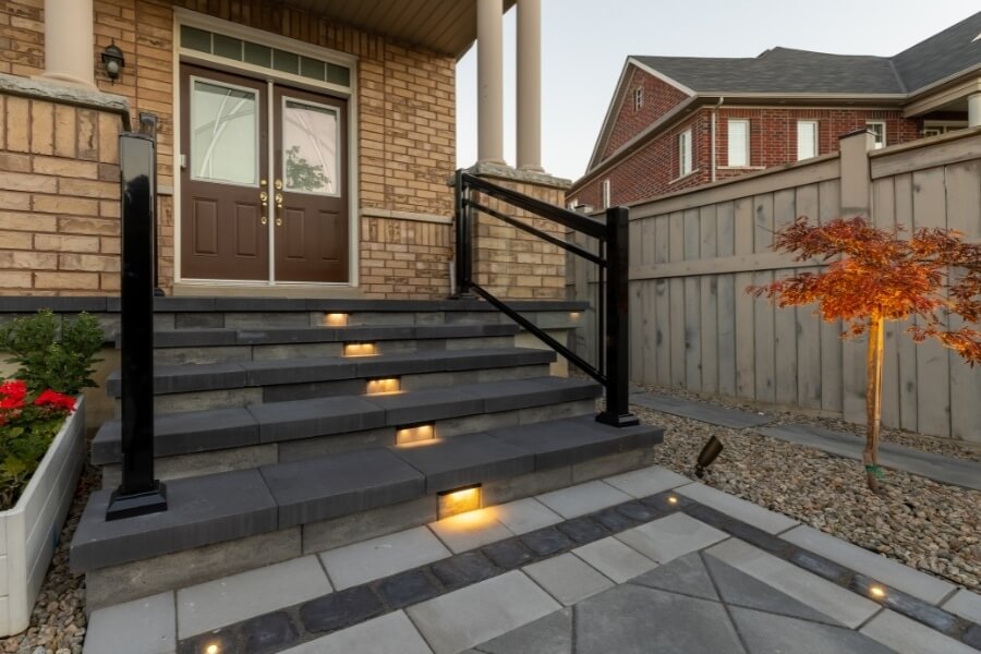 Backyard interlocking installation service Oshawa